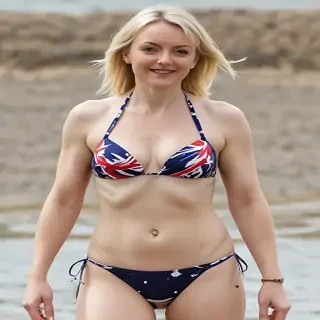 liz truss in bikini