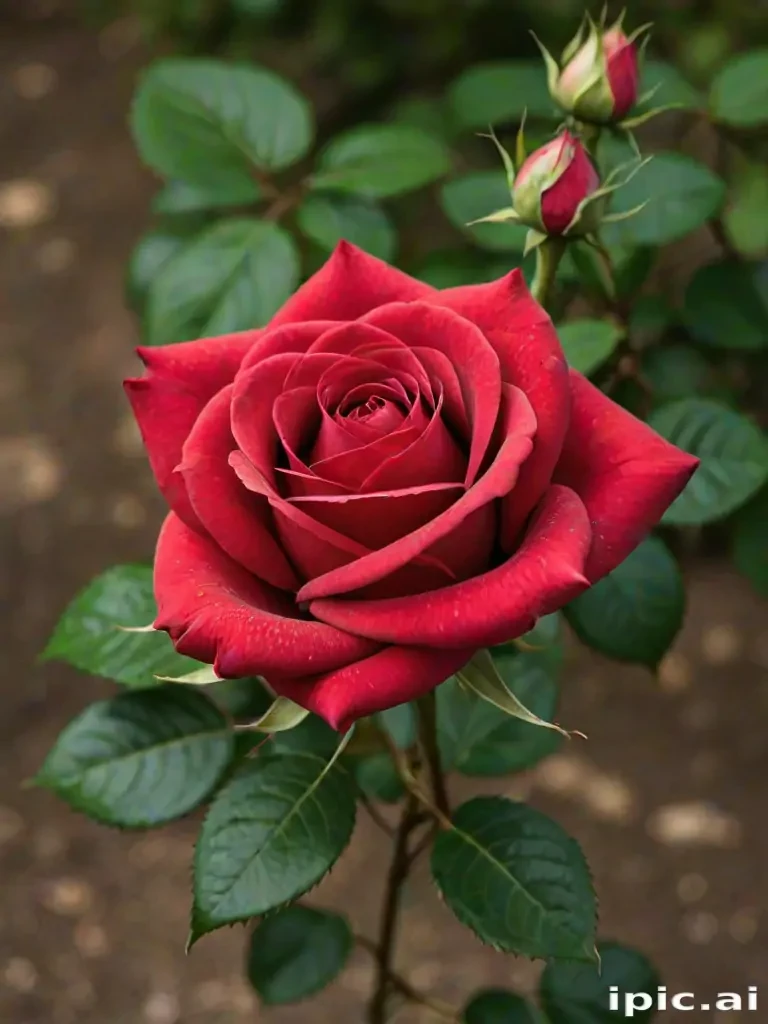 image of a red rose