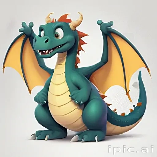 cartoon of a dragon