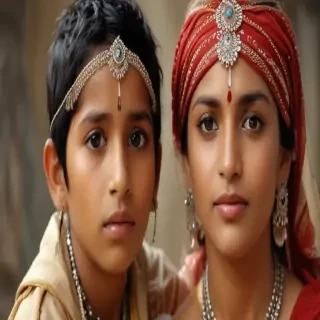 mom and son indian