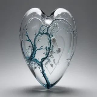 aesthetic transparent heart