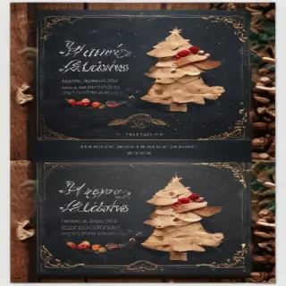 christmas card template psd