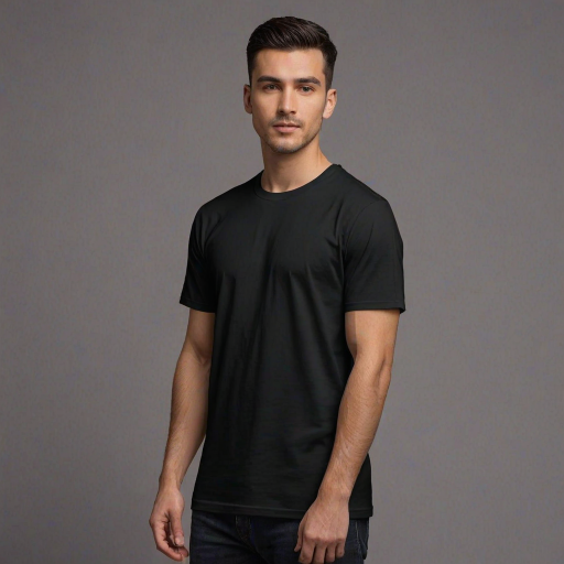 black mockup t shirt