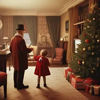 old fashioned christmas pictures