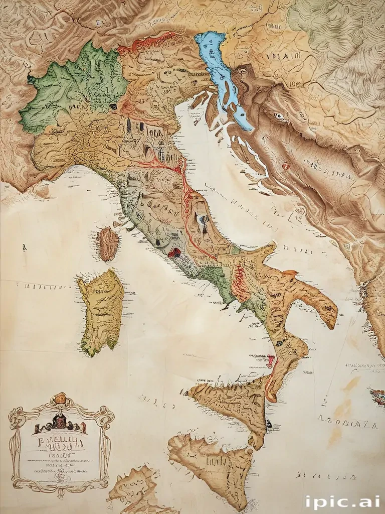 map of italy