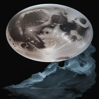 transparent moon