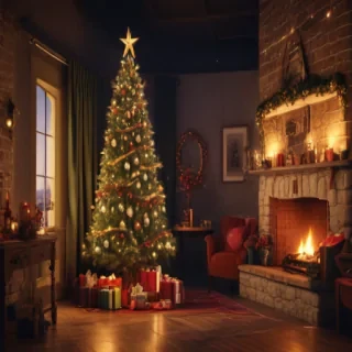 christmas aesthetic background