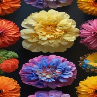 half brain half flowers