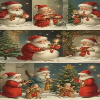free printable vintage christmas images