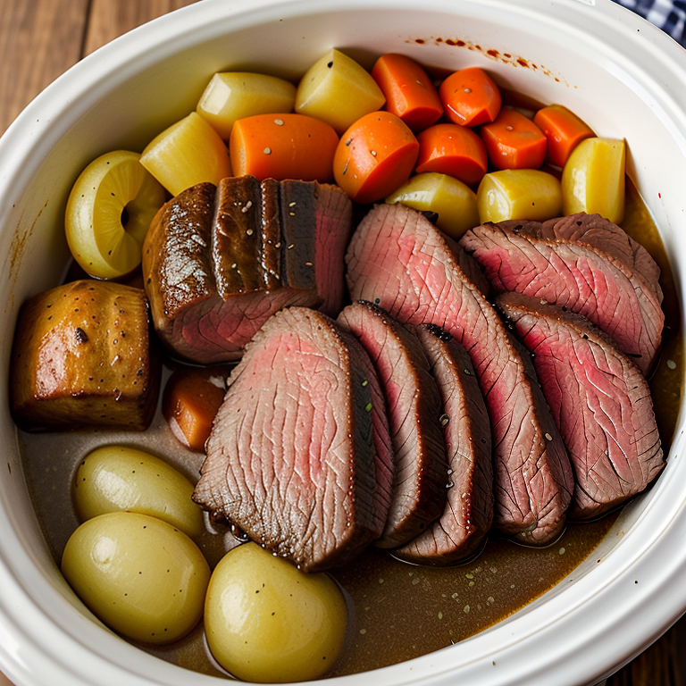 sirloin tip roast in crock pot