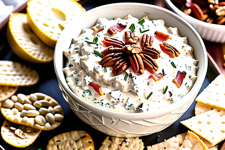 bacon pecan goat cheese dip