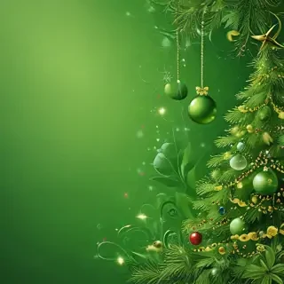 green christmas wallpaper