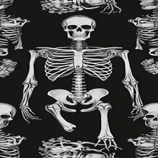 skeleton background