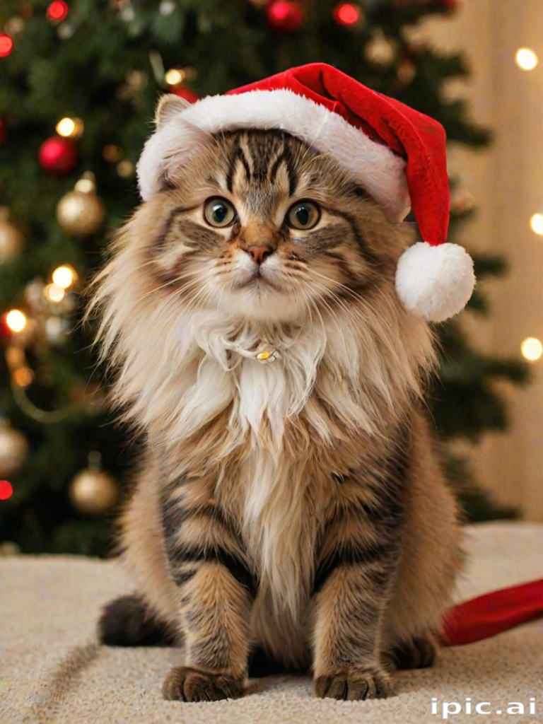 pictures of cats for christmas