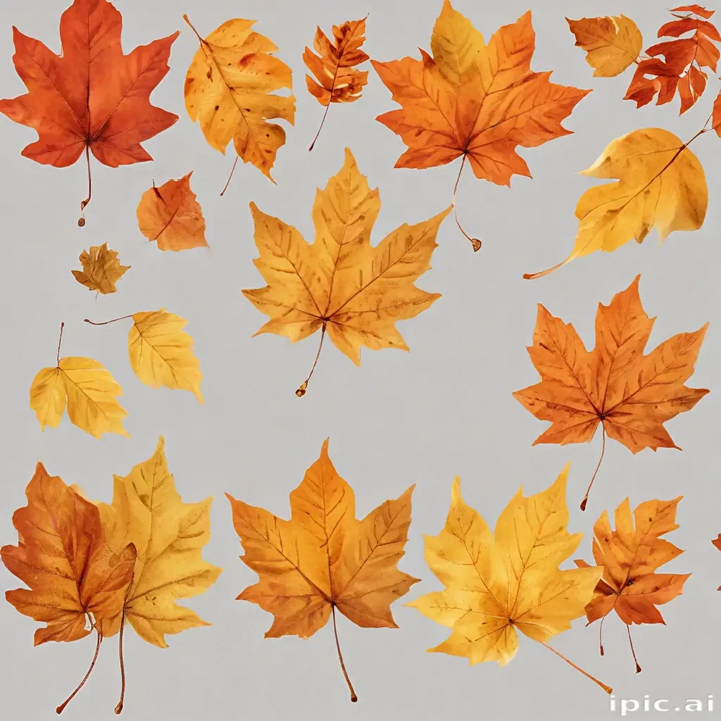 fall leaves png transparent