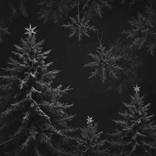 dark christmas wallpaper