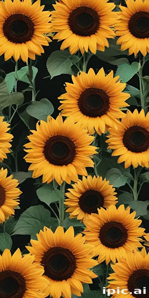 sunflower backgrounds aesthetic