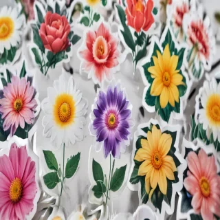 aesthetic flower stickers