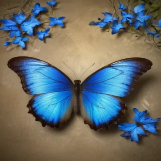 blue morpho butterfly
