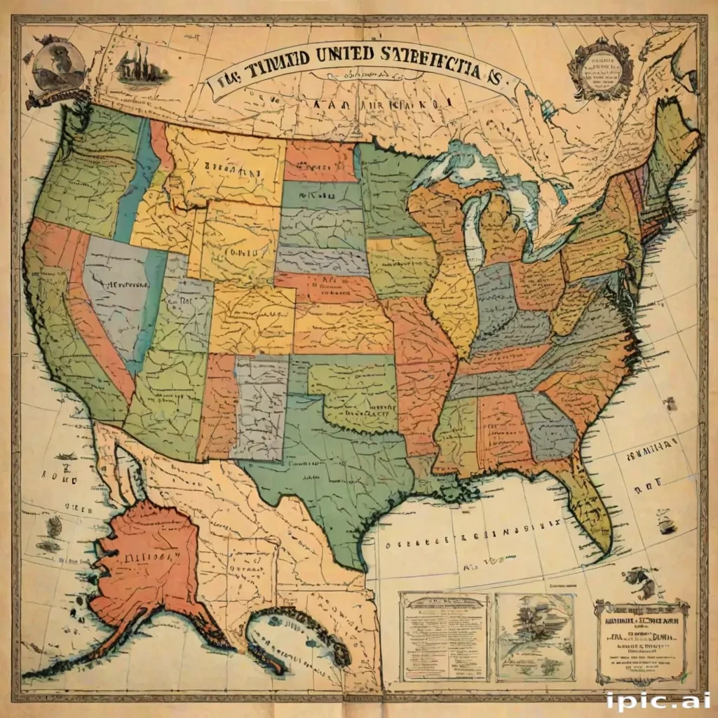united states map with state names