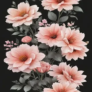 aesthetic flowers transparent background