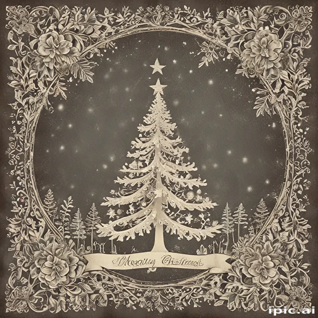 merry christmas vintage