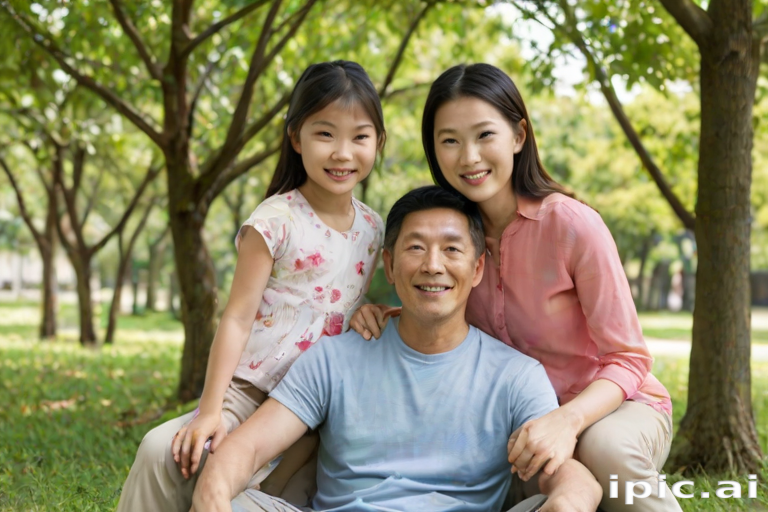 free use asian family