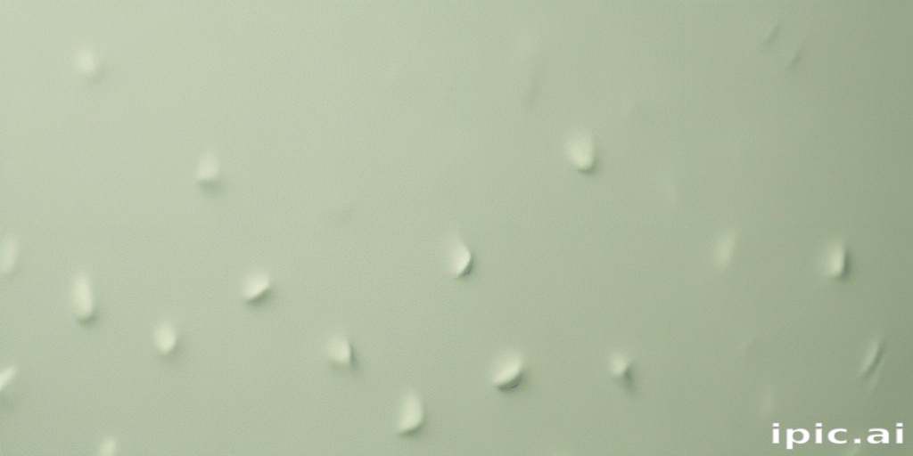 Close-Up of Water Droplets on a Smooth Surface in Soft Lighting