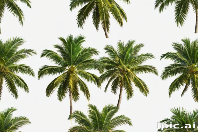 palm trees transparent