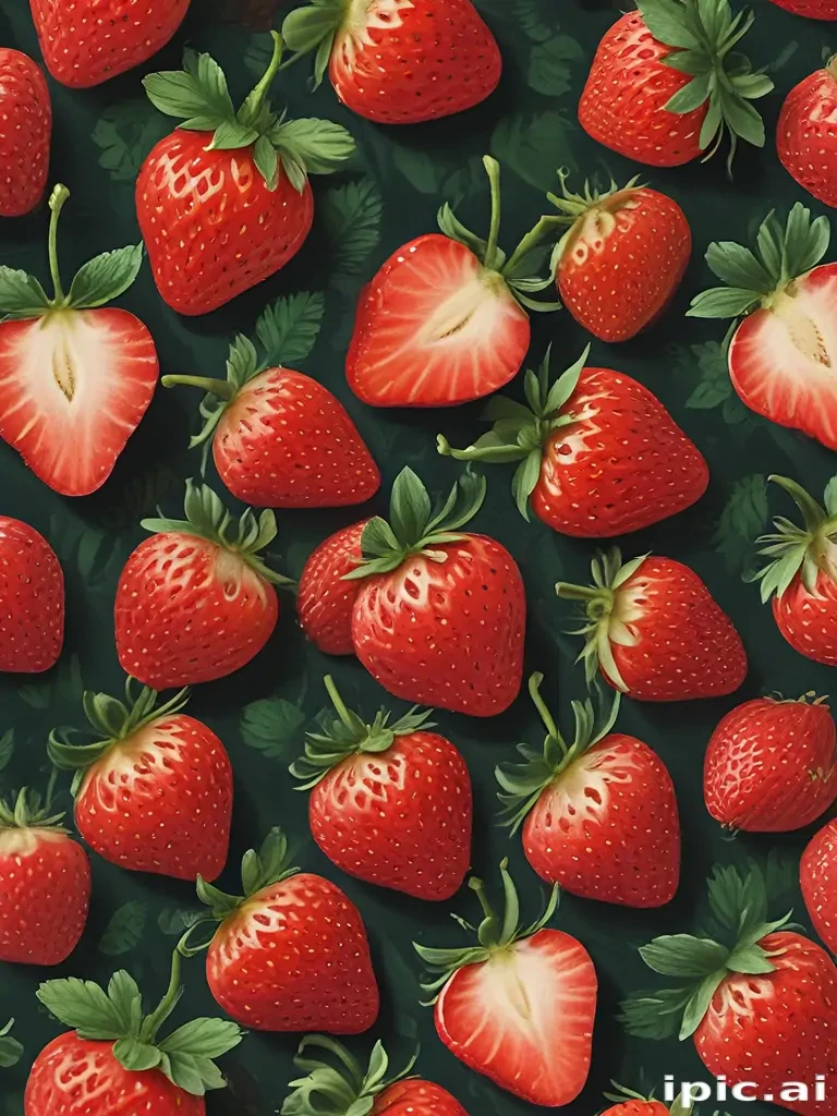strawberry wallpaper aesthetic
