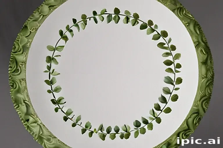 circle with leaves