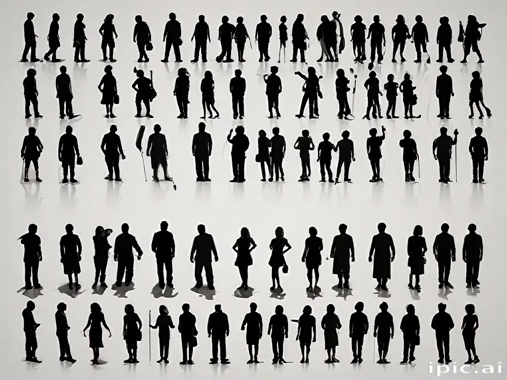 people silhouettes