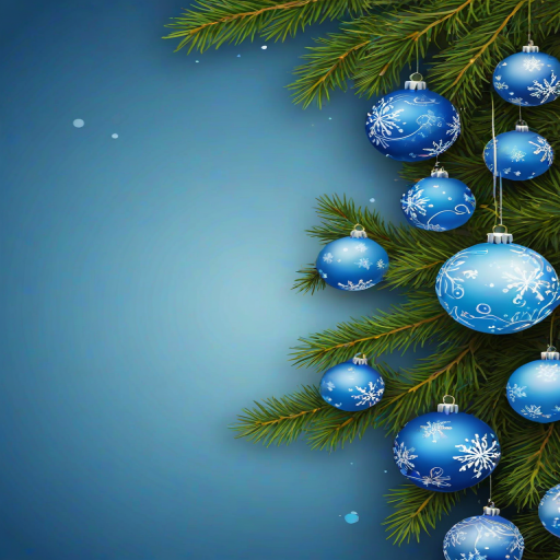 blue christmas bg
