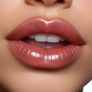 transparent lips