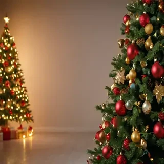 christmas background portrait
