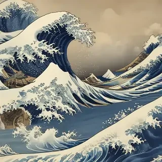 the great wave wallpaper