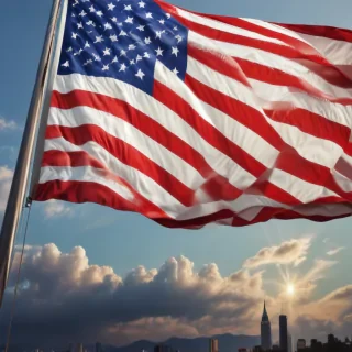 american flag aesthetic
