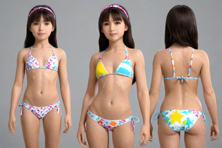 ai little girl bikini