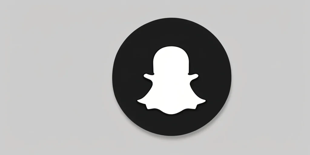 black snapchat icon