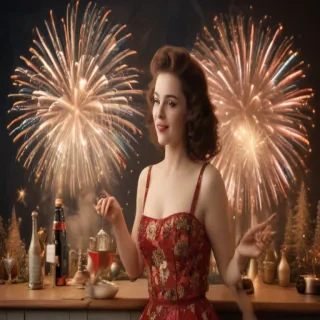 vintage new years images
