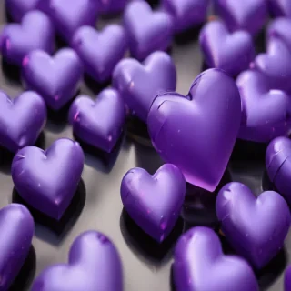 purple hearts wallpaper