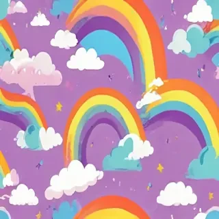 cute rainbow background