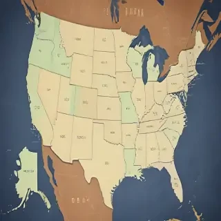 united states map