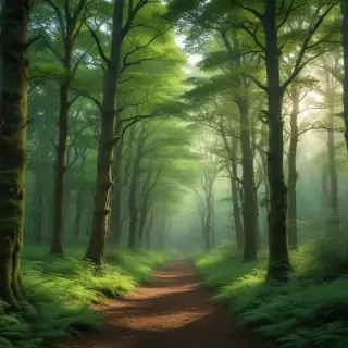 green forest aesthetic
