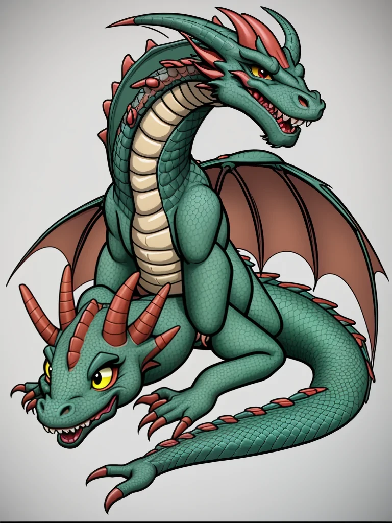 cartoon of a dragon