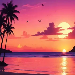 cute sunset backgrounds