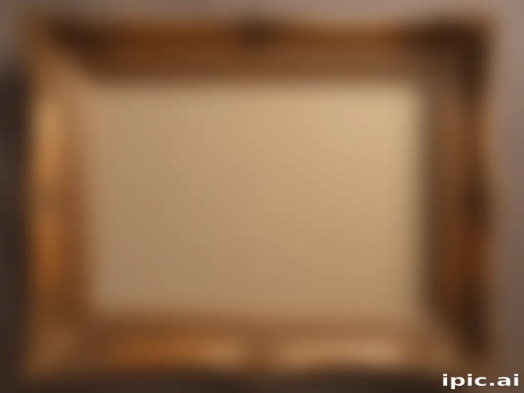 wooden picture frame png