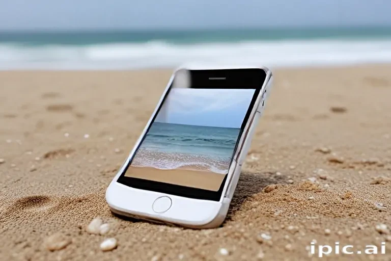 iphone beach