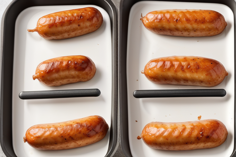 how to air fry chicken sausage