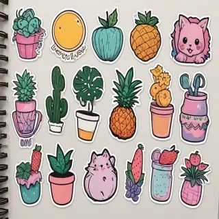 aesthetic printable stickers